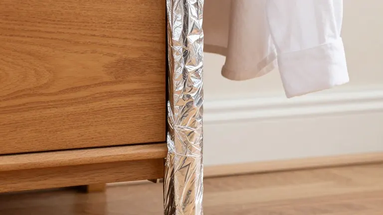 Illustration for: Homeowners Wrap Furniture Legs in Aluminum Foil to Stop Bedbug Climb