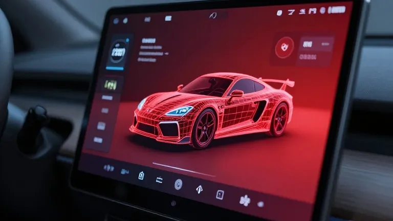 Illustration for: Roadster Software: Tesla Releases Cockpit UI and Thruster Specs